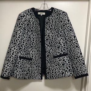 Classic black and white jacket